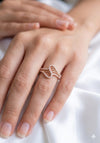 Blushing Swirl Rose Gold Ring
