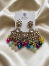 Kundan Polki Chand Bali Earrings