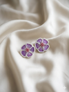 Flower Design Beaded Earrings