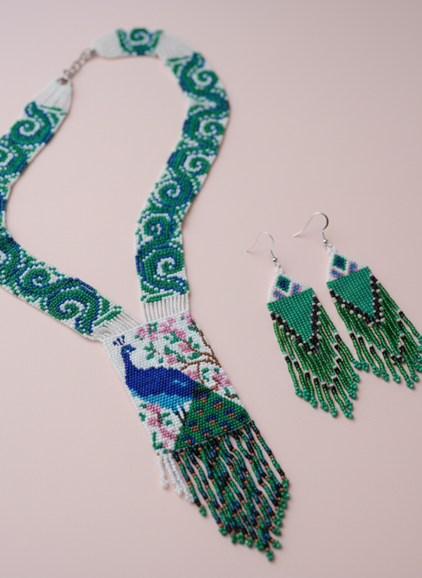 Premium Peacock Design Layered Set