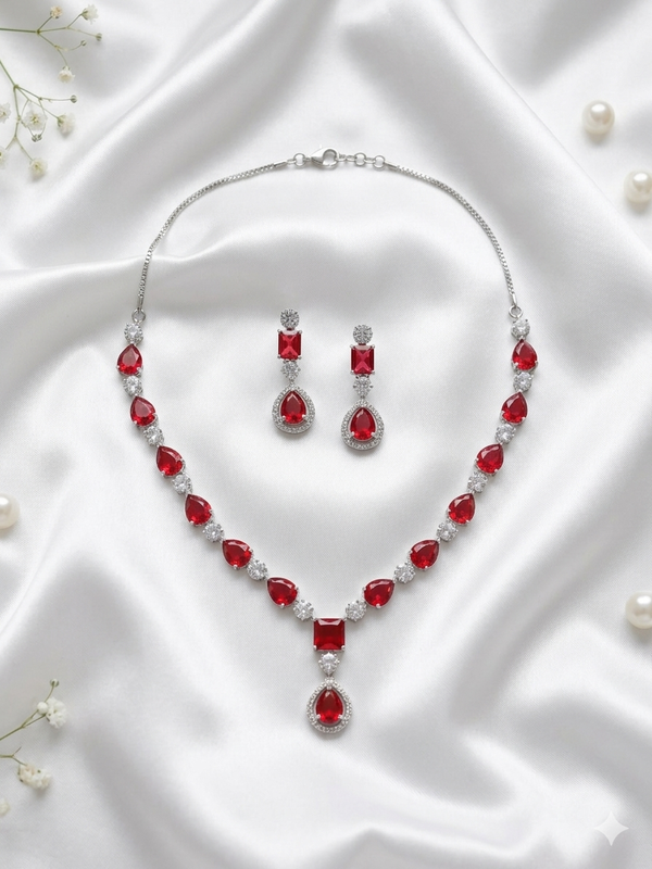 Buy AD Simple Necklace For Women/Girls