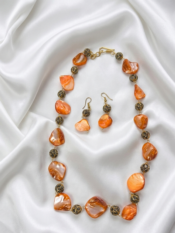 Stylish Colored Pearls Ethnic Mala