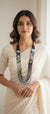 Black Beads Face Design Handmade Neckpiece