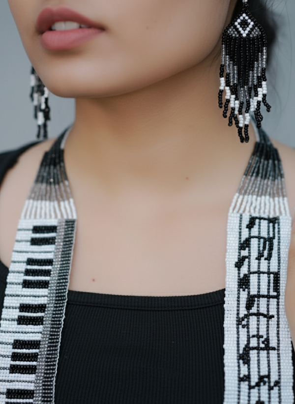 Premium Piano Design Stylish Necklace Set