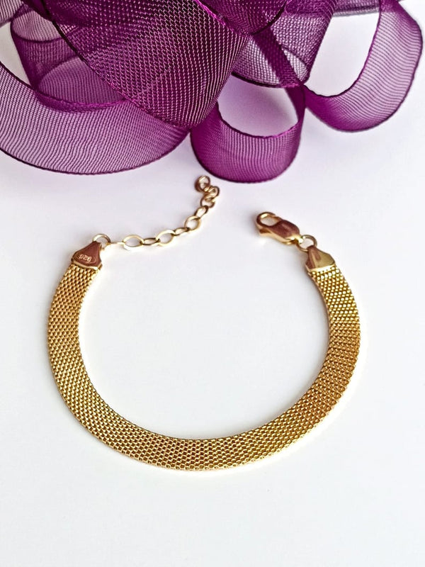 Stainless Steel Gold Plated Chain Bracelet