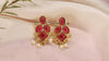 Buy Pink Pearl Drop Short Earrings