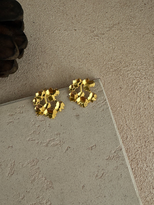 Stylish Gold Plated Stud Earrings