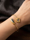 Golden Raw Gemstone Bracelet