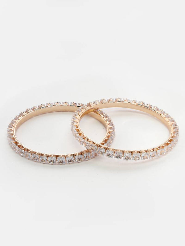 Rose Gold Diamond Bangles