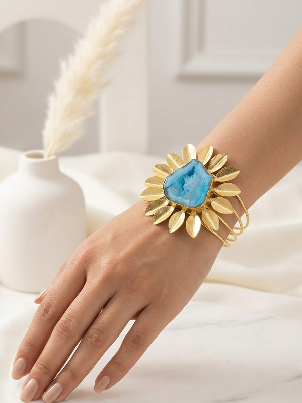 Sun Design Brass Bracelet