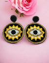 Black Evil Eye Earrings