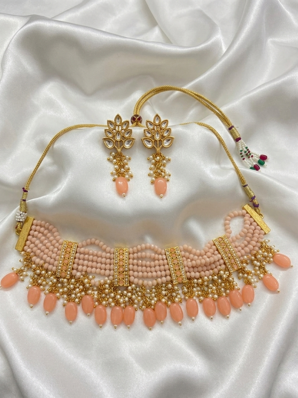 Layered Beads Choker Set
