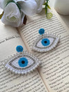 BeautifulEvil Eye Beaded Drop Earrings