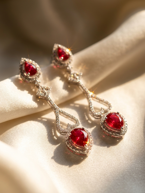 Crystal Rhinestone Dangle Long Earring