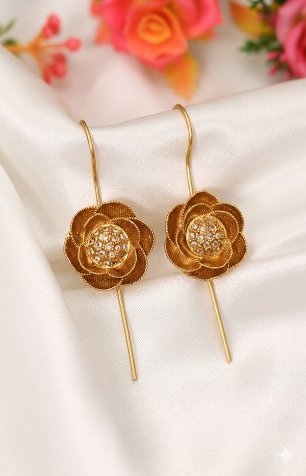 Flower Cuff Earrings
