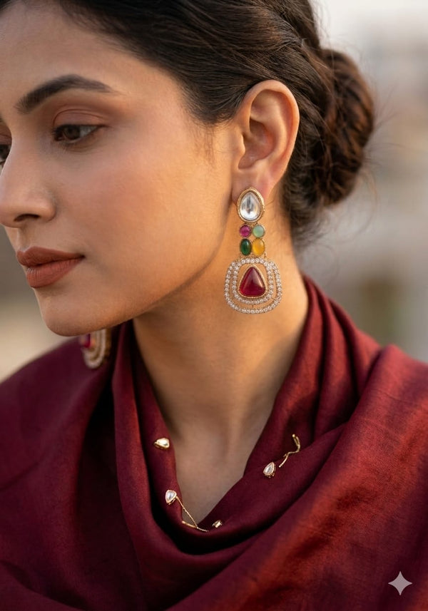Traditional Kundan Earrings