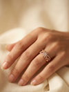 Graceful Floral Diamond Ring