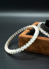 Stunning Diamond Silver Bangles