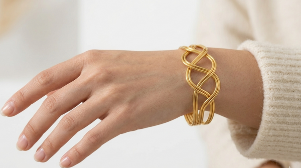 Braided Golden Bracelet