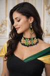 Handmade Multi shaded Beads Choker Set