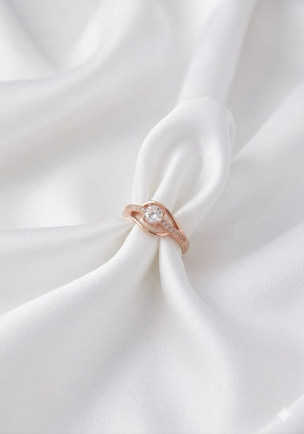 Stunning Diamond Rose Gold Ring