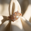 Rose Gold -plated AD Studded Ring