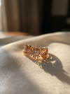 Graceful Floral Diamond Ring