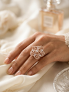 Gold Plated Rose Flower Design Ring