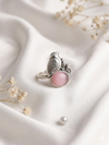 Meraki Sparrow Shape With Stone Oxidized Ring