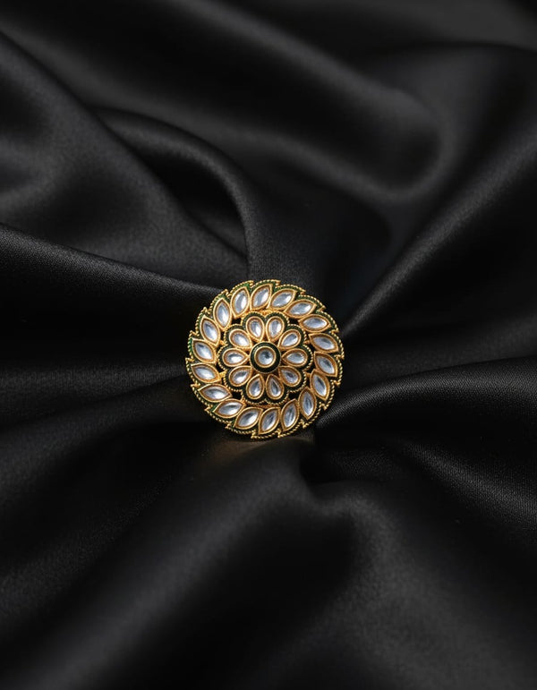 Meenakari Kundan Ring