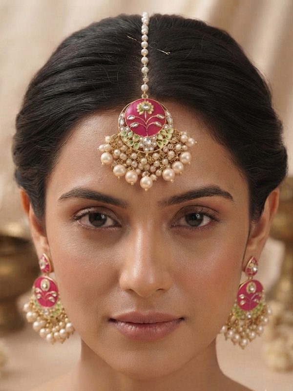 Minakari with Pearls Tikka