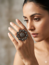 Weather Shine Grey Oxidized Ring