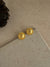 Round Gold Plated Stud Earrings