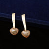 Heart Drop Chic Earrings