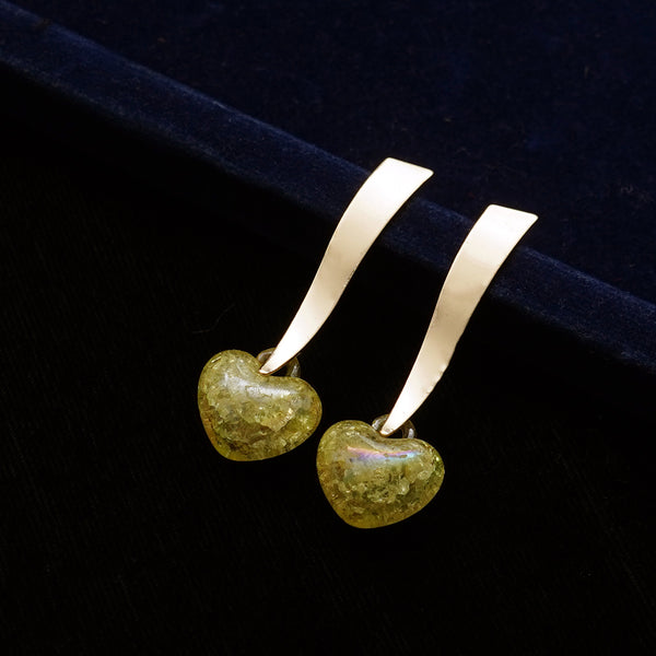 Heart Drop Chic Earrings
