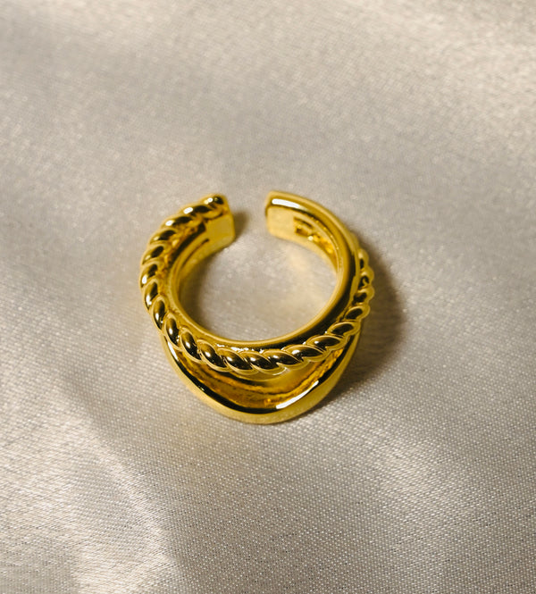 Anti-Tarnish Gold Plated Adjustable Ring