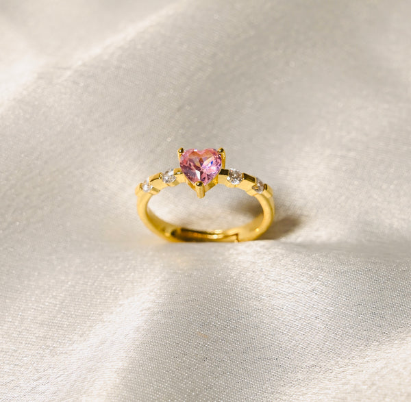 Tiny Heart Adjustable Ring