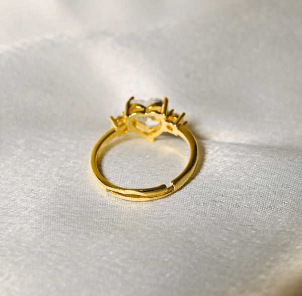Heart Shape Adjustable Ring