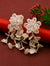 White Beads Korean Earrings