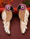 Handmade Parrot Style Beaded Earring