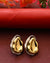 Gold Silver Double Petal Earrings