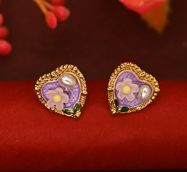 Tiny Heart Korean Earrings