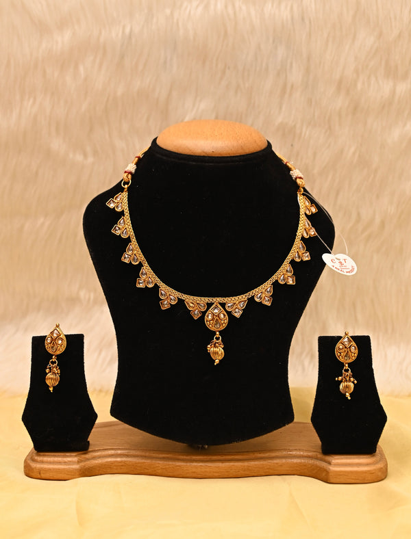 Gold Plated Traditional Necklace Set
