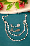 Elegant Two Layer Diamond Necklace Set