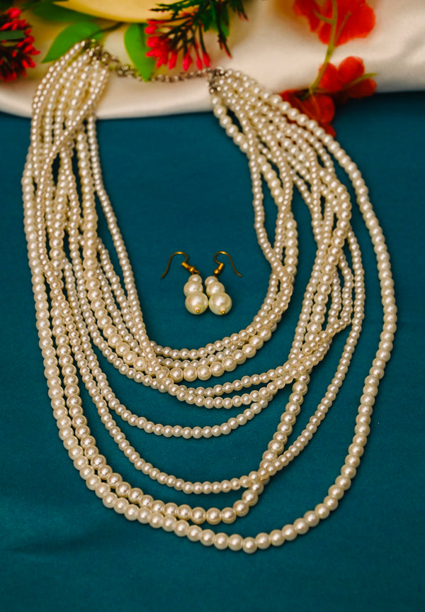 Gorgeous Multilayer Pearl Necklace Set
