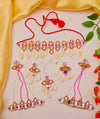 Pink Blossom Handcrafted Haldi-Mehndi Floral Set for Fashionable Women