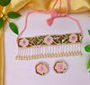 Beaded Pearl Choker Set for Haldi & Mehndi Occasions