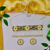 Beaded Pearl Choker Set for Haldi & Mehndi Occasions