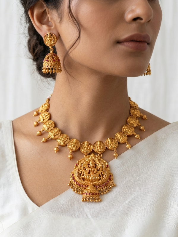 Beautiful Gold-Plated Spiritual Necklace Sets