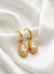 Oval Shaped Drop Earrings